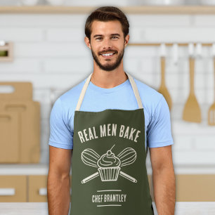 Tablier Chef masculin Nom personnalisé Cuisine Baking Apro