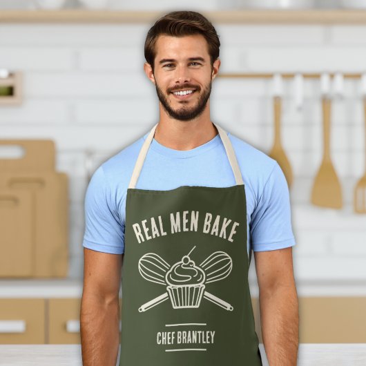 Tablier Chef masculin Nom personnalisé Cuisine Baking Apro