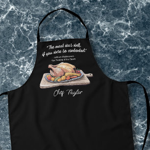 Tablier Chef moderne Funny Shakespeare Citation de Cook