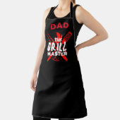 Tablier Chef noir personnalisé Papa #FATHERSDAYGift (Insitu)