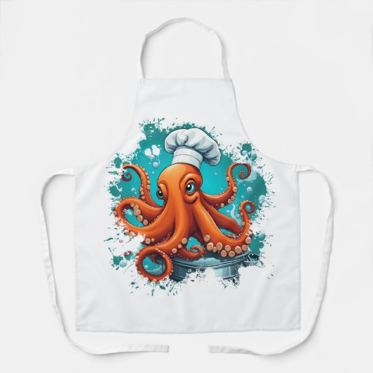 Tablier Chef Octopus (Recto)