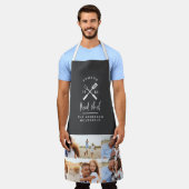 Tablier Chef papa barbecue grill multi photo moderne (Porté)