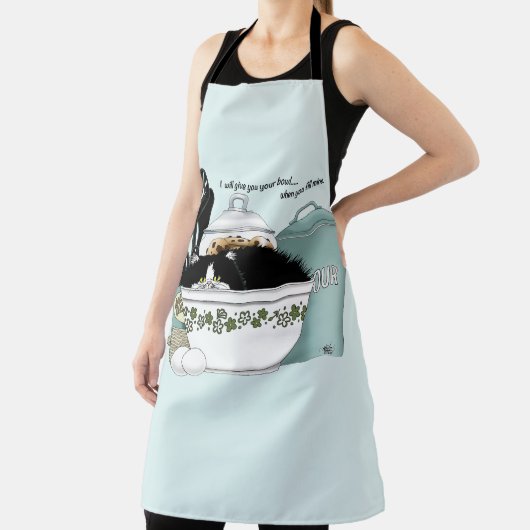 Tablier Chef pâtissier Chat Bleu (Insitu)