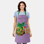 Tablier Chef pâtissier Dragon Vert (Porté)