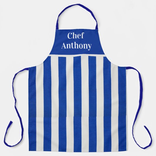 Tablier Chef personnalisé masculin trié (Recto)