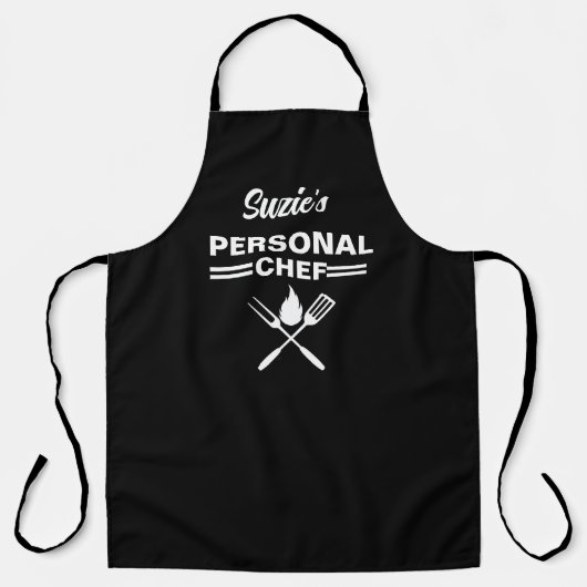 Tablier Chef personnalisé - Nom personnalisé Kitch (Recto)