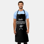 Tablier Chef personnalisé - Nom personnalisé Kitch (Porté)