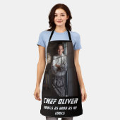 Tablier Chef photo personnalisé (Porté)