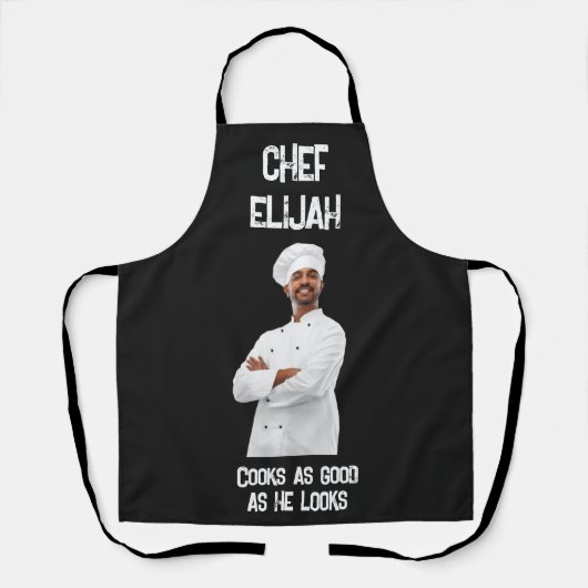 Tablier Chef photo personnalisé (Recto)