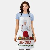 Tablier Chef photo personnalisé (Porté)