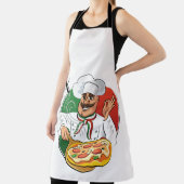 tablier chef pizzaiolo italien avec fond italien (Insitu)