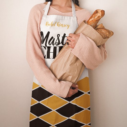 Tablier Chef principal nom du vérificateur personnalisé no