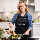 Tablier Chef privé noir blanc amusant humour