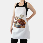 Tablier Chef rétro Turquie Thanksgiving T-Shirt surdimensi (Insitu)