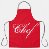 Tablier chef rouge (Recto)