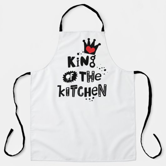Tablier Chef Royal Apron : Roi de la cuisine (Recto)