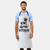 Tablier Chef Royal Apron : Roi de la cuisine (Porté)