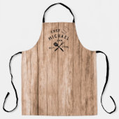 Tablier Chef Rustique moderne MEILLEUR PÈRE JAMAIS Personn (Recto)