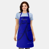 Tablier Chef spécial Monogram Blue (Porté)