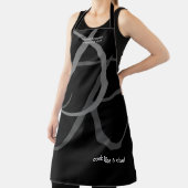 Tablier chef spécial monogramme noir (Insitu)