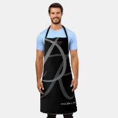 Tablier chef spécial monogramme noir (Porté)