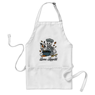 Tablier Chef squelette Halloween - Drôle de pâtisserie d'a