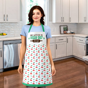 Tablier Chef végétalien moderne