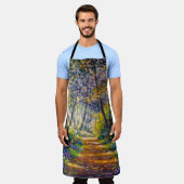 Tablier Chemin de l'impressionnisme : Aquarelle de la forê (Porté)