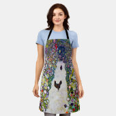 Tablier Chemin du jardin avec les poulets, Gustav Klimt (Porté)