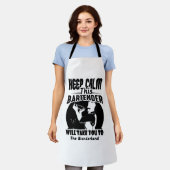 Tablier Chemise Bartender - Gardez Le Calme Cette T-shirt  (Porté)