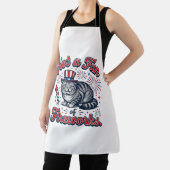 Tablier Chemise Chat Effrayé Pas Fan de Feux d'Artifice (2 (Insitu)