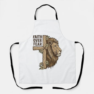 Tablier Chemise chrétienne vintage Croix Lion Foi Sur La P