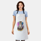 Tablier Chemise de chat sans espace _ Kitty volant Galaxy (Porté)