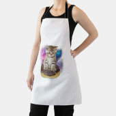 Tablier Chemise de chat sans espace _ Kitty volant Galaxy (Insitu)