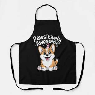 Tablier Chemise de Chien d'Anniversaire Corgi, d'une grand