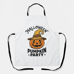 Tablier Chemise de citrouille d'Halloween Chapeau de sorci