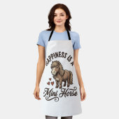 Tablier Chemise de conception de cheval miniature gravure  (Porté)