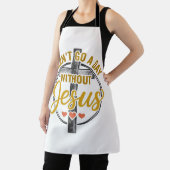 Tablier Chemise de conception de typographie chrétienne Jé (Insitu)