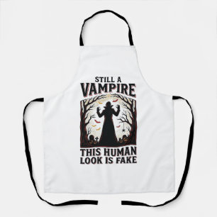 Tablier Chemise de costume de vampire drôle d'Halloween dé