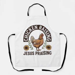 Tablier Chemise de ferme vintage louant Jésus et élevant d
