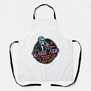 Tablier Chemise de gravure vintage de squelette de taxe de