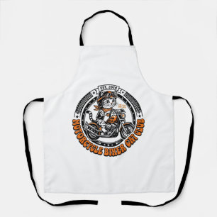 Tablier Chemise de l'amant de chat de motard de moto - Mot