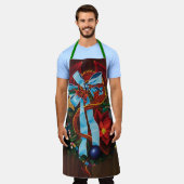 Tablier Chemise de Noël Red Dragon (Porté)