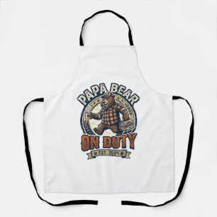 Tablier Chemise de papa ours en service pour la fête des p