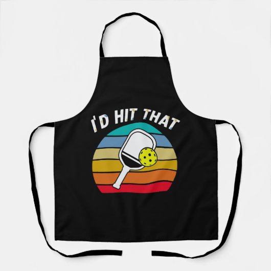 Tablier Chemise de Pickleball Drôle (Recto)