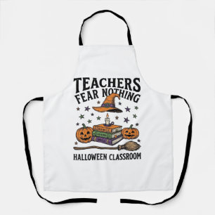 Tablier Chemise de professeur Halloween avec livres de sor