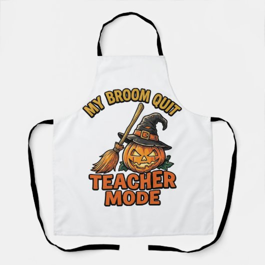 Tablier Chemise de professeur Halloween drôle conception d (Recto)