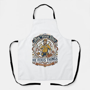 Tablier Chemise de réparation de papa de la fête des pères