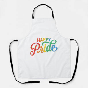 Tablier Chemise de typographie arc-en-ciel vintage de la f