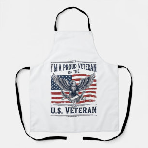 Tablier Chemise de vétéran patriotique aigle gravure vinta